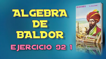 Algebra de Baldor Desde Cero - Ejercicio 92 1