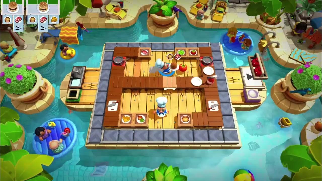 Overcooked 2 Surf’n’Turf 23 Throw Serve Trick YouTube
