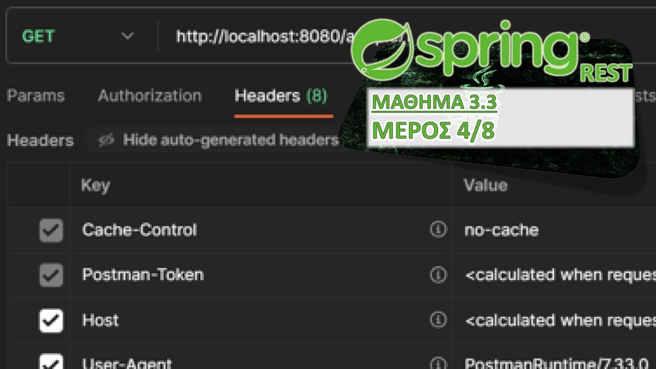SPRING REST - ΜΑΘΗΜΑ 3.3 - CONTENT NEGOTIATION - ΜΕΡΟΣ 5 ΑΠΟ 8 ...