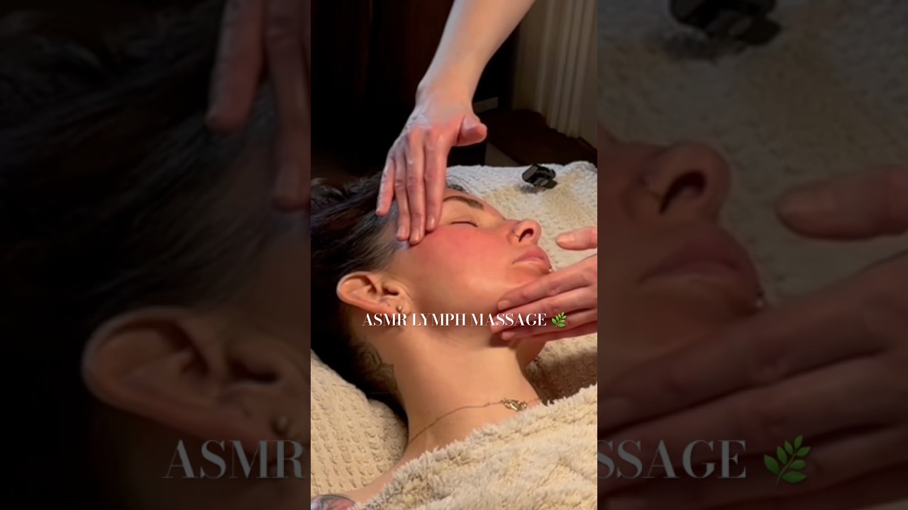 ASMR LYMPH FACIAL MASSAGE ~ soft spoken 🌿