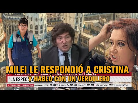 MILEI LE RESPONDIÓ