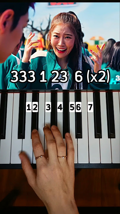 Mingle Game Song 'Round and Round' Squid Game - ON PIANO!!!#shorts #squidgame #squidgame2