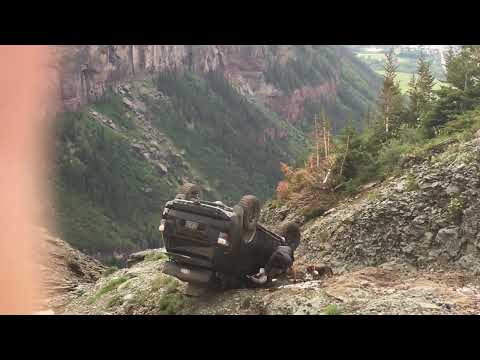 Toyota 4Runner rollover on Black Bear Pass, Telluride / Ouray Colorado