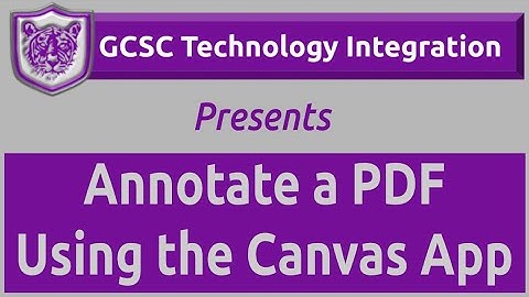 Annotate a PDF Using the Canvas App