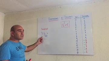 Video conversión número Hexadecimal a Decimal