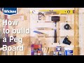 How to make a timber peg board with Wickes