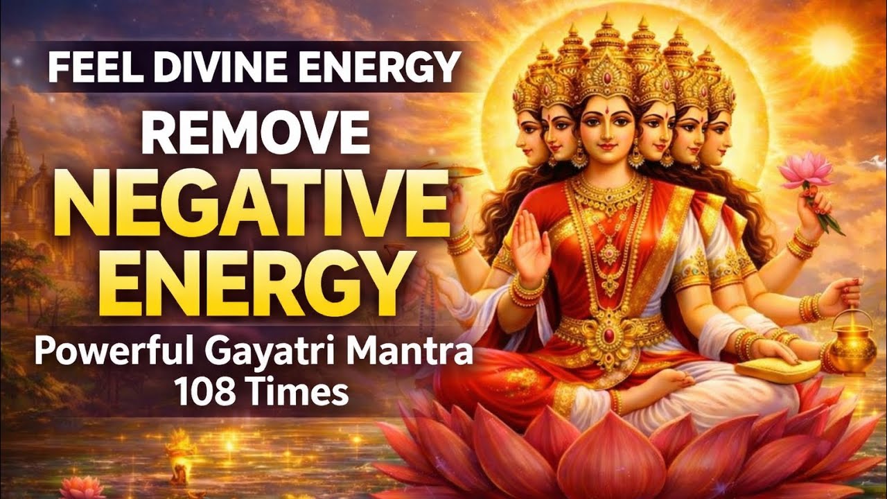 Gayatri mantra 108 times | Positive energy for mind & soul 