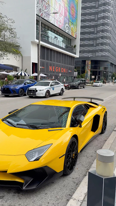 POV: Pulling up to Miami in your Lambo SV