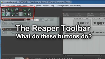 Reaper Toolbar- What All Those Buttons Mean
