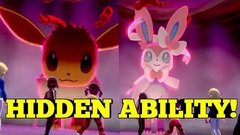 How to catch Hidden Ability of All Eevee forms! Sylveon Pixilate Anticipation Pokemon Sword Shield