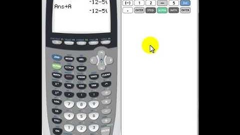 Complex number operations on the TI 83 and TI 84