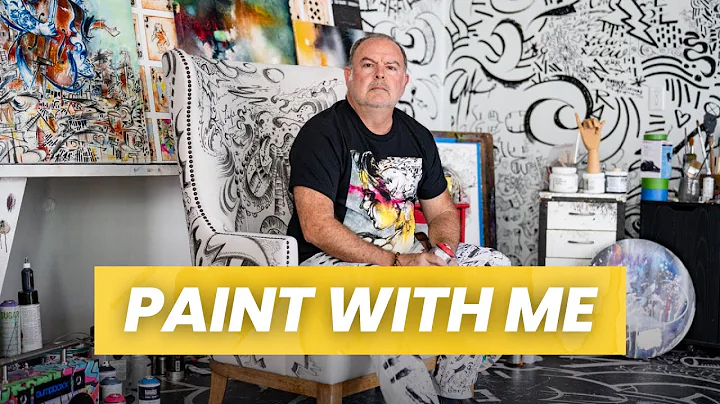 The most underrated way to start a mixed media painting (live painting)