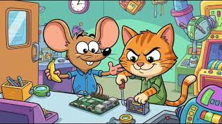 Yakalandik Kedi Ve Fare Atölyeyi Birbirine Katarsa...