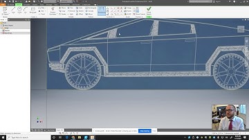 Engineering 2 - Cybertruck - Bringing in The Blueprint to Inventor