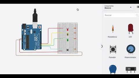 arduino semaforo tinkercad