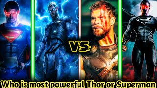 Kya Superman Thor ko Hara sakta hai ?Thor VS Superman  comparison in Hindi #thor #superman #viral ️