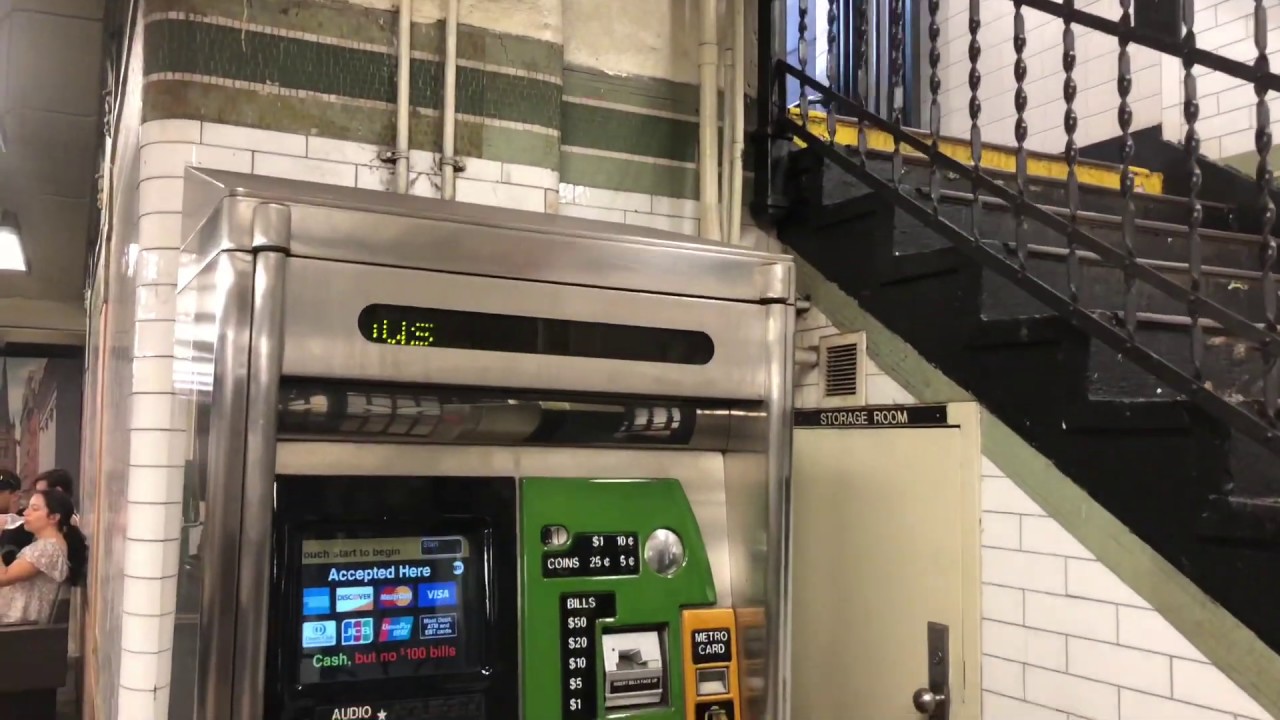 An MTA Metrocard Machine INSIDE the Paid Area YouTube