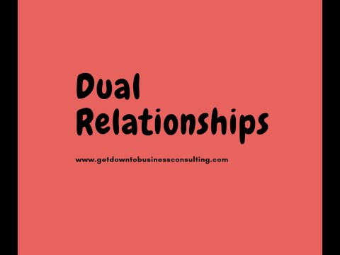 Dual Relationships-Ethical Issues for Therapists