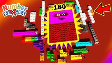 NUMBERBLOCKS PUZZLE Tetris Game 180 Mathlink ASMR RAIN Fanmade Animation