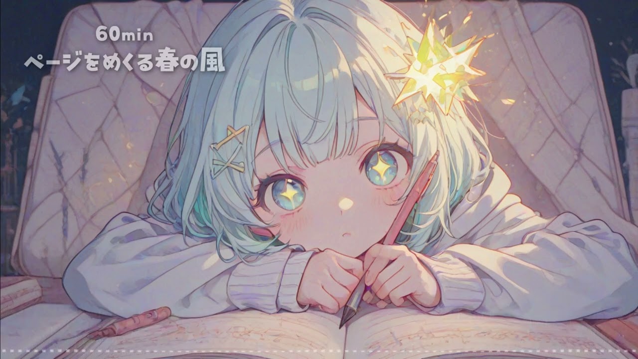 【フリーBGM】ページをめくる春の風 【chill | かわいい | まったり | 作業用 | 配信用】