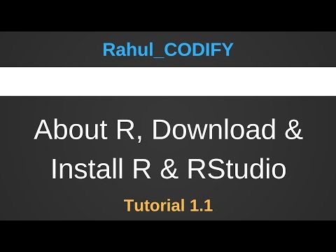 Introduction to R: How to Download & Install R & RStudio [R Data Science Tutorial 1.1]