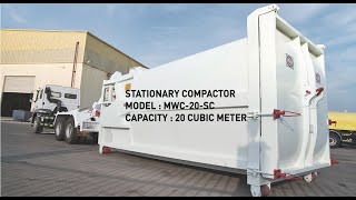 STATIONARY COMPACTOR | MODEL : MWC-20-SC | CAPACITY : 20 CUBIC METER