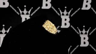 Den Nugget Small 10K Yellow D Ring Hip Hop Bling Jewelry
