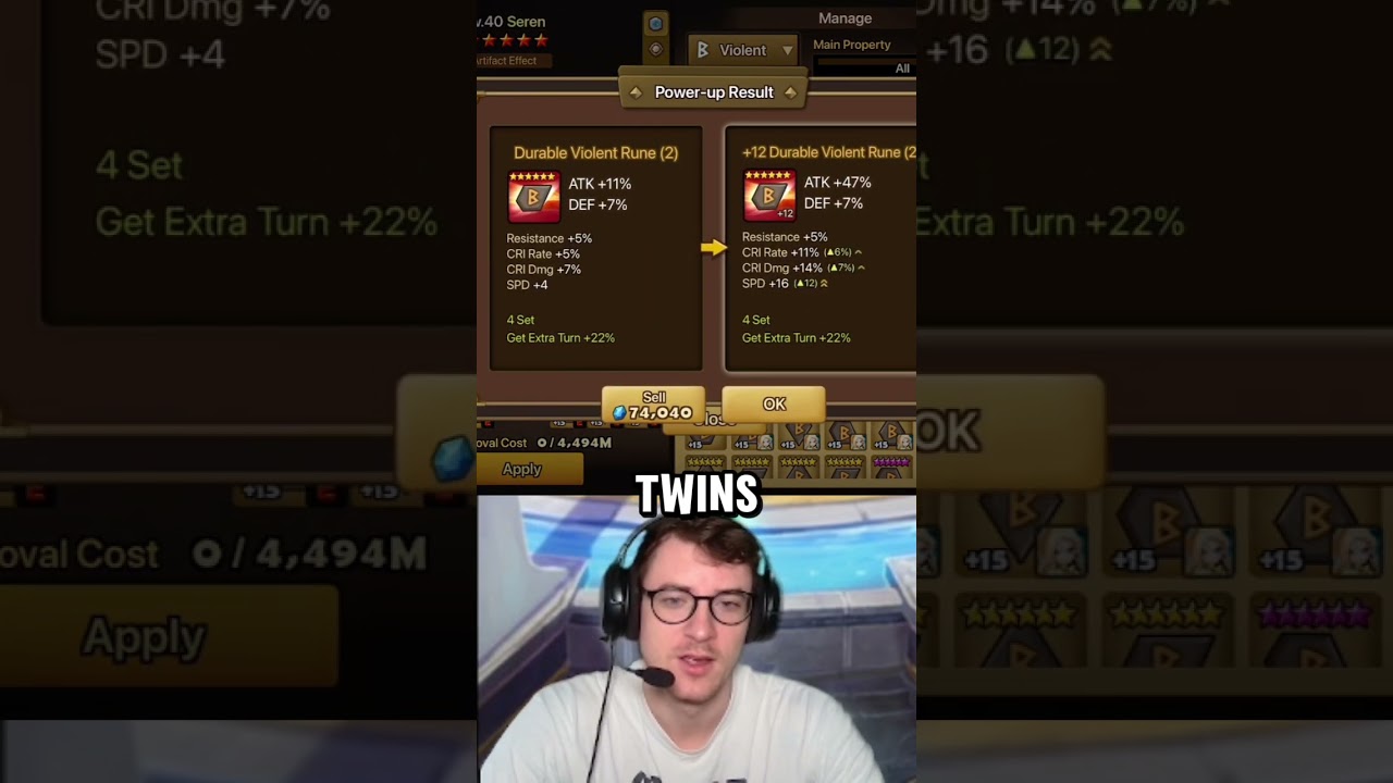 BLESSED Rune Box got me this!? Violent Rune Upgrading Sky Fever Event - Summoners War