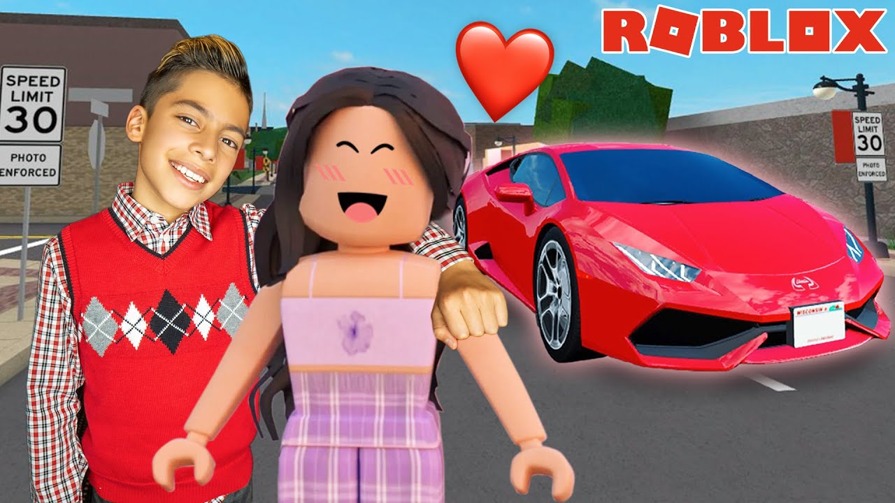 ⁣FERRAN Picks up his GIRLFRIEND in a LAMBORGHINI! (Roblox Brookhaven) | Royalty Gaming