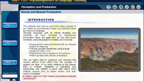 [LO] Language and The Brain & Sound and Speech Production