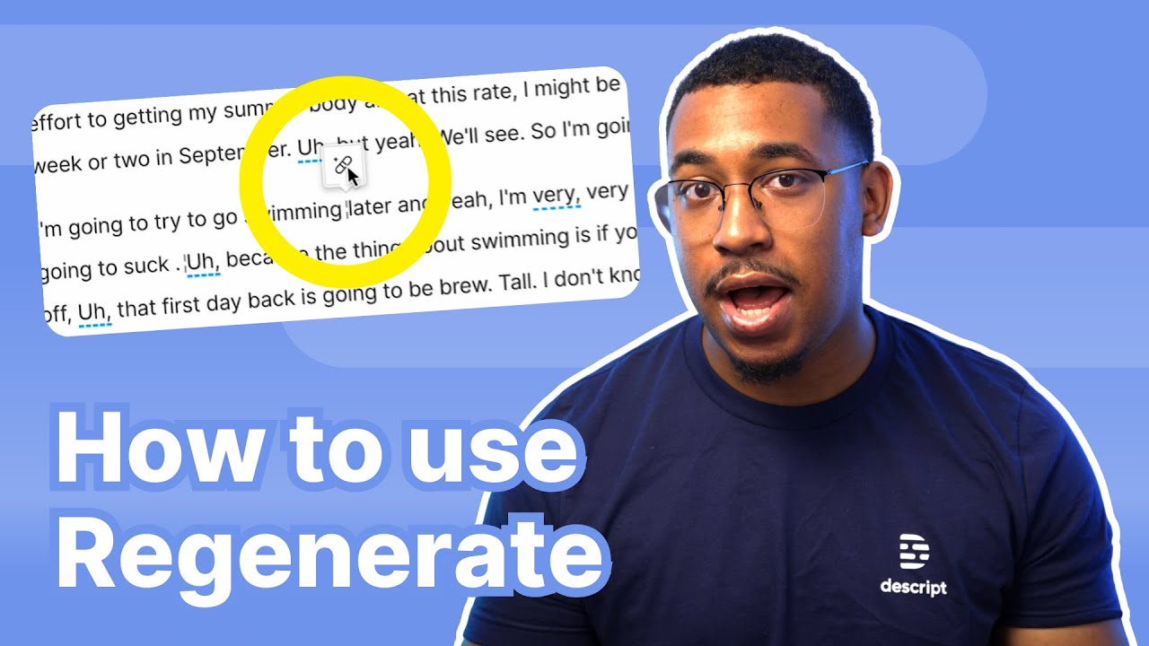 Fix Choppy Audio Instantly with Descript's Regenerate Feature