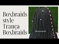 Tutorial: Braids Hairstyle #boxbraids #braidshairstyle