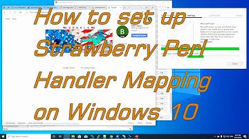 How to set up Strawberry Perl Handler Mapping in IIS 10 on Windows 10