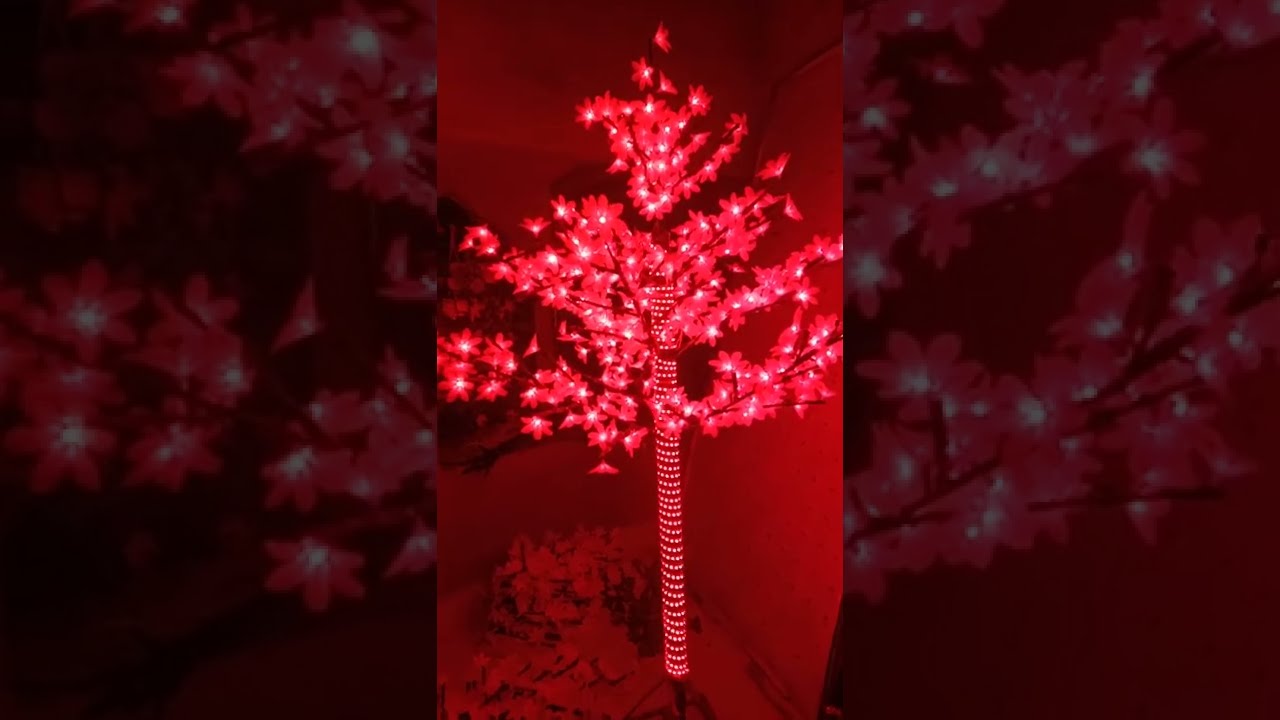 কাপড়ের ফুল দিয়ে লাইটিং গাছ তৈরী