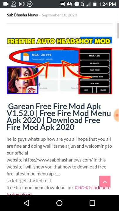 FREE FIRE MOD MENU DOWNLOAD LINK MEDIAFIRE 2020 || AUTO HEADSHOT || FREE FIRE MOD APK 2020