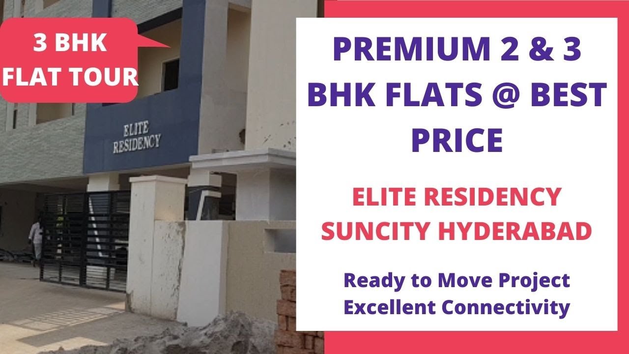 Elite Residency ☎️7669414525 2, 3 BHK Flats for Sale in Suncity