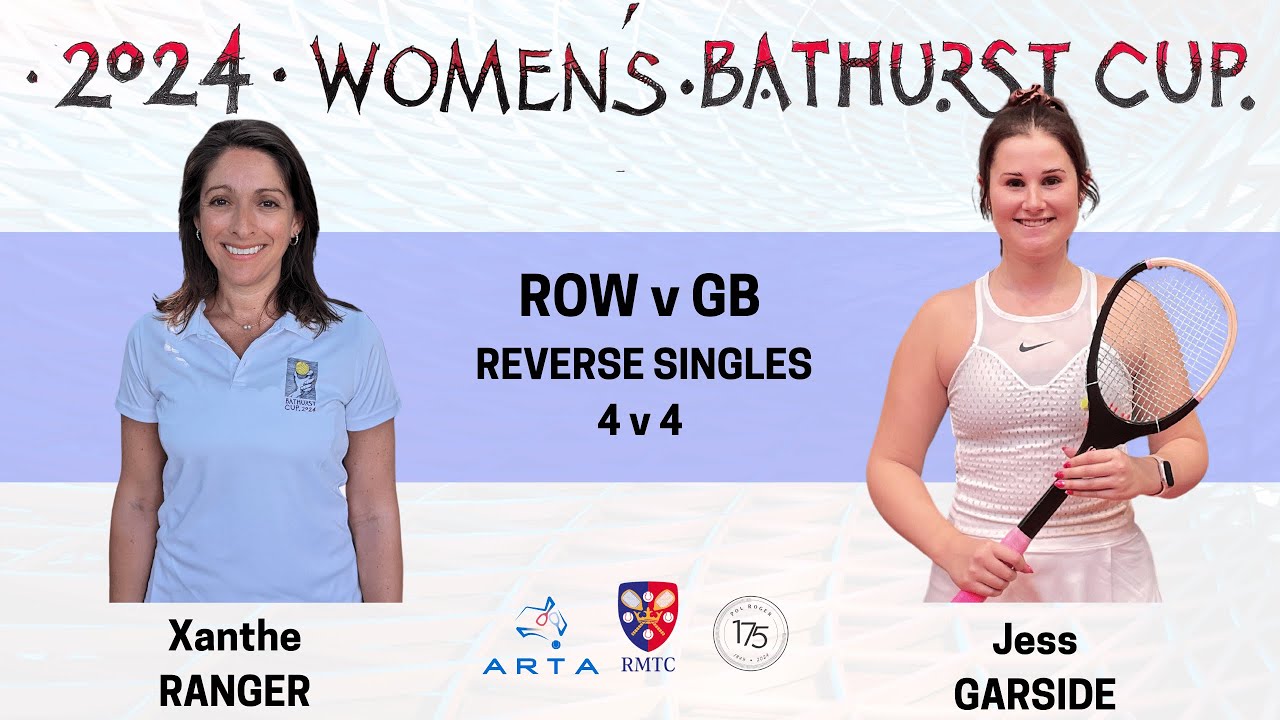 Xanthe Ranger 2024 Women's Bathurst Cup - (ROW) X. Ranger v (GB) J. Garside - 4 v 4 ...