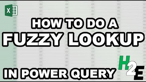 Fuzzy Matches in Power Query