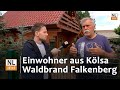 Waldbrand Falkenberg | Einwohner berichtet über Brand, Evakuierung und Einsatzkräften