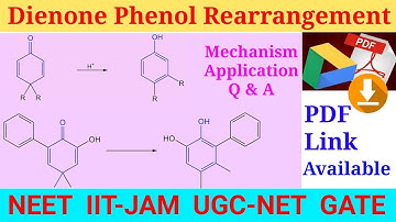 Dienone phenol rearrangement/ Mechanism-Scope-Application IIT JAM, TIFR, UGC CSIR NET, SET Chemistry