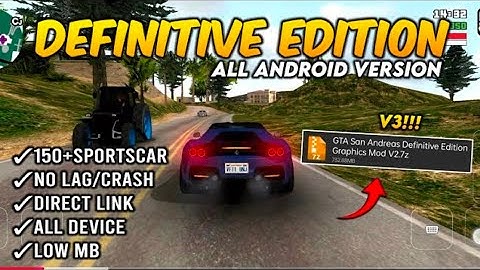 GTA San Andreas Definitive Edition Graphics Modpack V3 #gtasanandreas