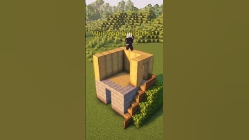 Easy Starter Survival House🏠 - Minecraft Short #minecraft #shorts #minecraftshorts