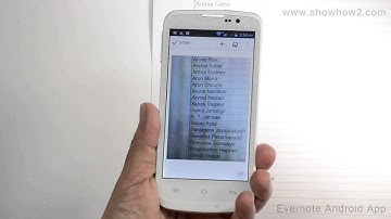 Evernote Android App - How To Store A Photo
