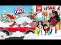 OUR CAR IS COVERED IN SNOW MOMMY! - LOL Family Dollie & Kids Go Shopping at Mall for Christmas Dress