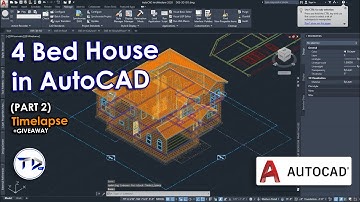 4 BEDROOM HOSUE in AutoCAD Architecture 2023(Timelapse) - Part 2