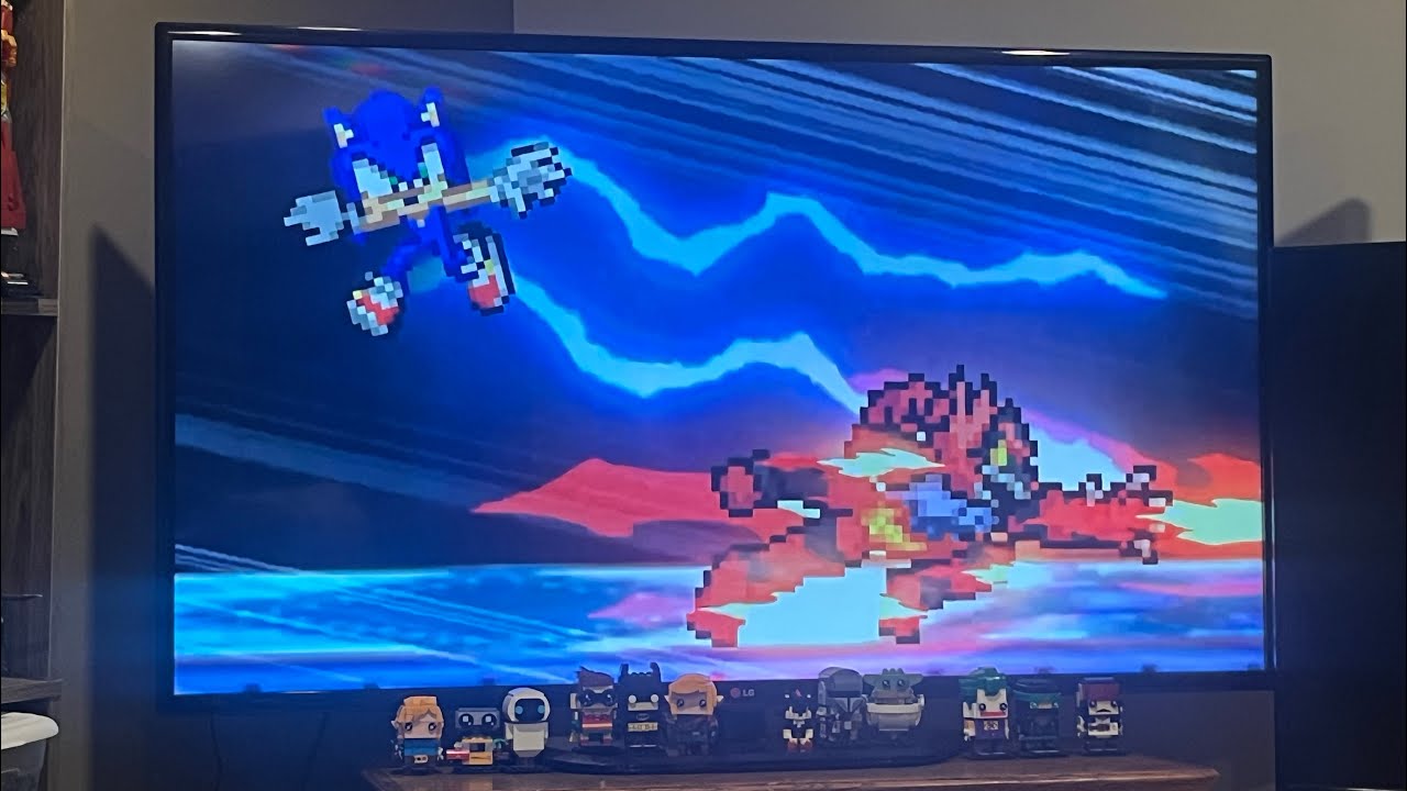 Charsonic reacts to Sonic vs Incineroar (SEGA vs Pokemon) - Sprite Animation from Chariosquad