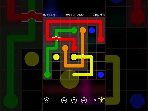 Flow Free Bridges. Daily Puzzles Level 1-9. My Gaming Town ⛧