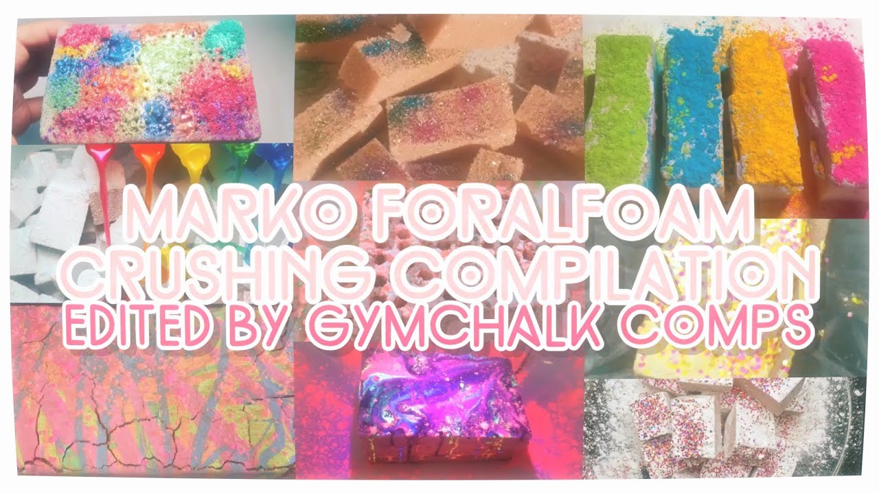 MarkoCrafts Floralfoam {edited compilation} |satisfying|Sleepaid|Stress relief