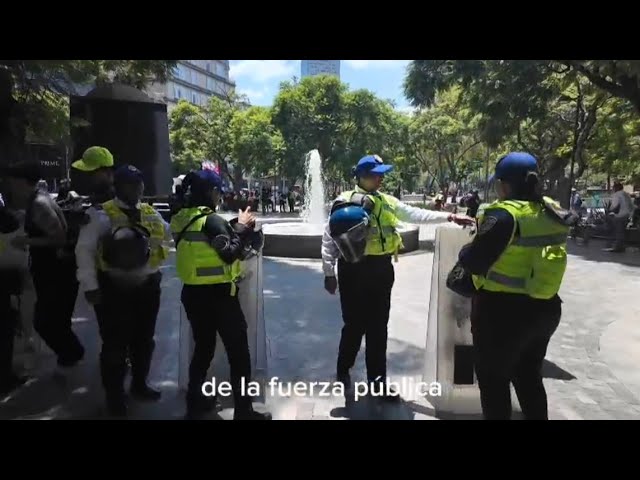 Continúa resguardada la Alameda contra comerciantes ambulantes  