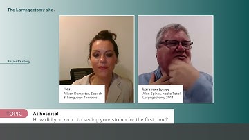 At Hospital after a Laryngectomy Surgery